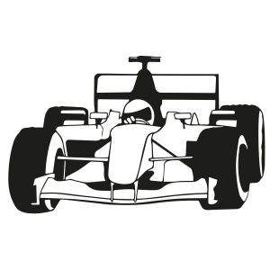Formule 1 auto – Muursticker