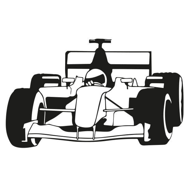 Formule 1 auto – Muursticker - Afbeelding 2