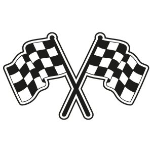 Formule 1 vlaggen – Muursticker