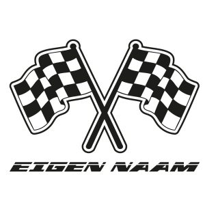 Formule 1 vlaggen, Eigen naam – Muursticker