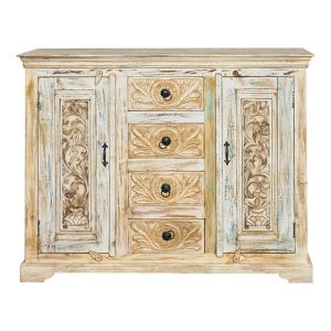 Aparador de madera de mango tallado 137 Corintia