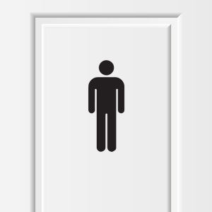 Toilet stickers man / wc sticker