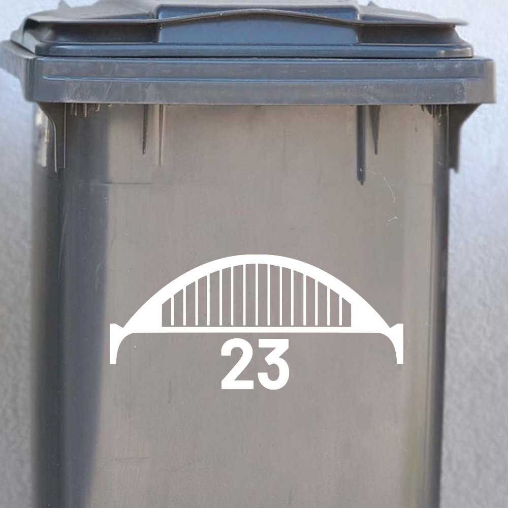 Container sticker Nijmegen Waalbrug