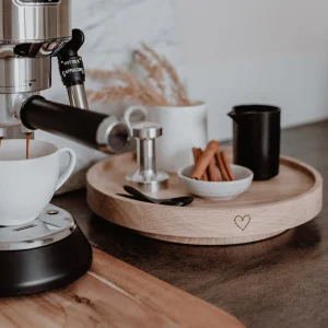 Draaiplateau Eikenhout Hartje