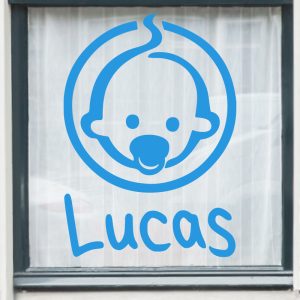 Geboortesticker jongen – baby met naam