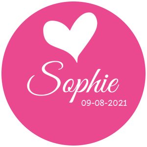 Geboortesticker raam voor meisje of jongen