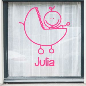 Geboortesticker raamsticker baby