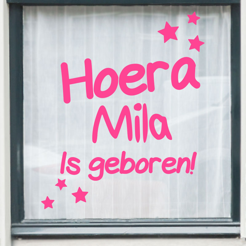 Geboortesticker meisje of jongen - Afbeelding 3