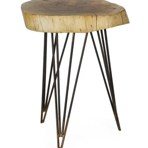 Mesa auxiliar vintage Tronc madera natural