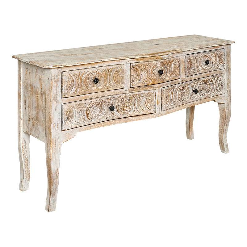 Consola antigua tallada Chloe - Afbeelding 3