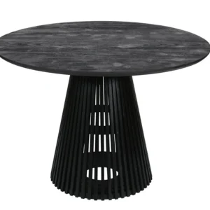 Mesa de comedor redonda madera acacia 120 cm