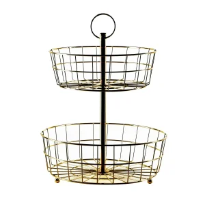 Mondex - Etagère Fruitmand - Goud