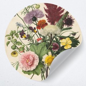 Muurcirkel “Bloemen boeket”
