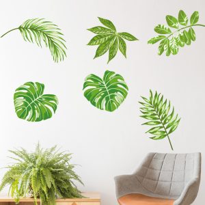 Muursticker bladeren – urban jungle