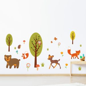 Muursticker bosdieren