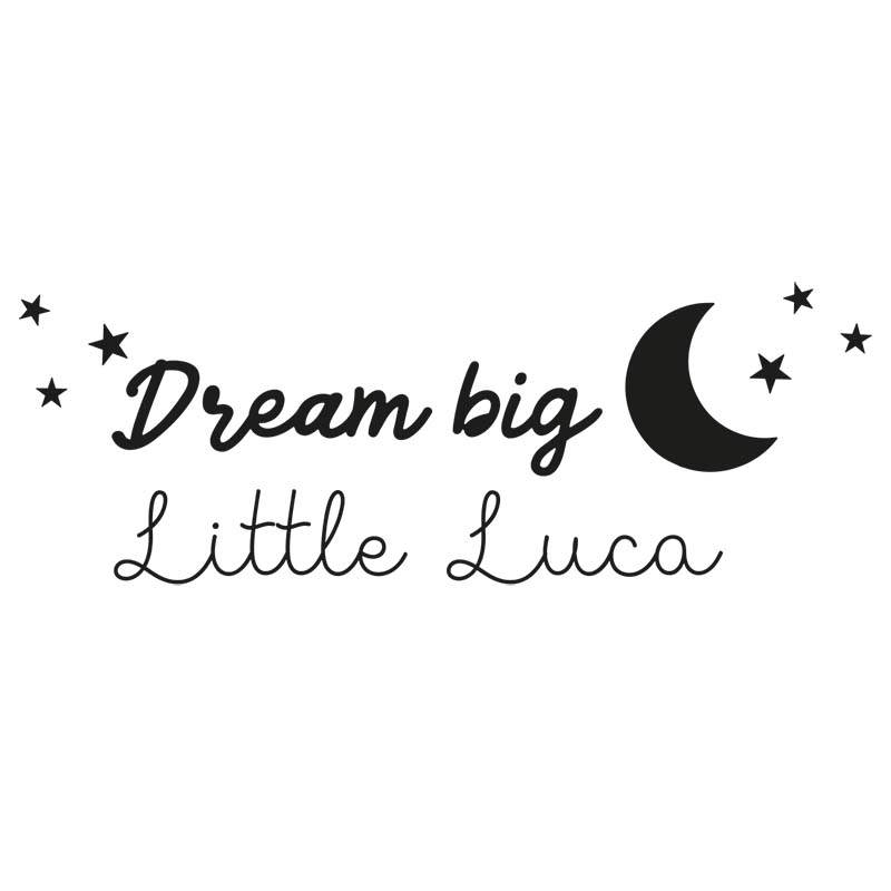 Muursticker “Dream big little one” - Afbeelding 2