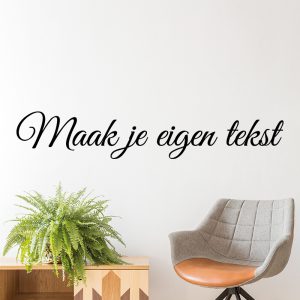 Eigen tekst muursticker maken
