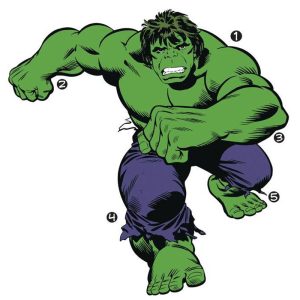 Muursticker de Hulk