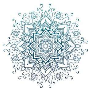 Muursticker mandala psychedelisch