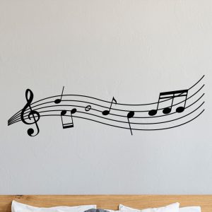 Muusticker muzieknoten, kies eigen kleur en formaat
