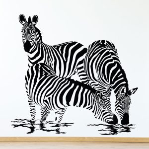 Muursticker zebra’s
