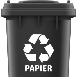 Papier recycle sticker geheel naar wens