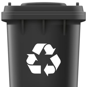 Recycle sticker geheel naar wens