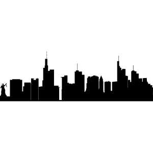 Skyline Frankfurt – Muursticker