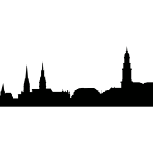 Skyline Hamburg – Muursticker