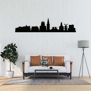 Skyline Leiden – Muursticker