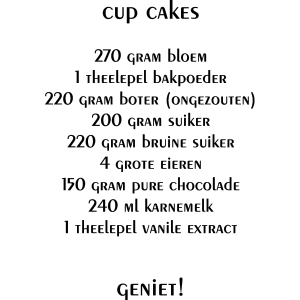 Cup Cakes – Muursticker