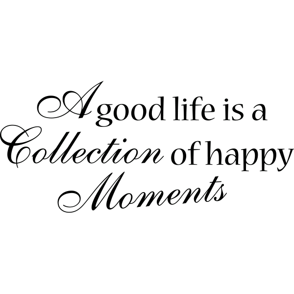 A good life is a – Muursticker - Afbeelding 2