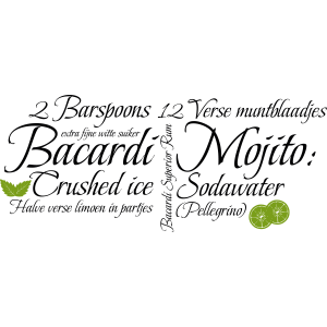 Bacardi Mojito – Muursticker