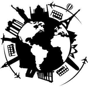 Wereldbol – Muursticker