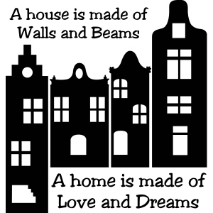 A House is – Muursticker