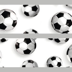 Zelfklevende behangrand voetballen