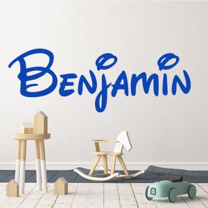 Walt Disney lettertype naam muursticker