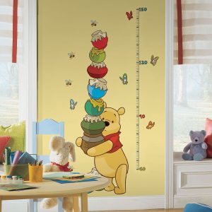 Muursticker Winnie de Poeh Groeimeter